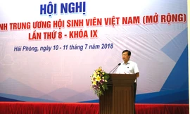 nh Lê Quốc Phong, Bí thư thứ nhất T.Ư Đoàn, Chủ tịch T.Ư Hội Sinh viên Việt Nam khai mạc hội nghị BCH T.Ư Hội SVVN lần thứ 8,khóa IX