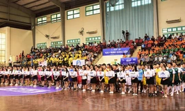 Toàn cảnh lễ khai mạc giải thể thao Sinh viên Việt Nam mùa thứ 7, năm 2019