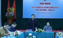 Anh Lê Quốc Phong, Ủy viên dự khuyết BCH T.Ư Đảng, Bí thư thứ nhất T.Ư Đoàn cho rằng, năm 2019 là năm tạo nhiều cảm xúc, cảm hứng cho ĐVTN xung kích, tình nguyện, thực hiện nhiều công trình, phần việc ý nghĩa. Ảnh: Lâm Đảng Hải.