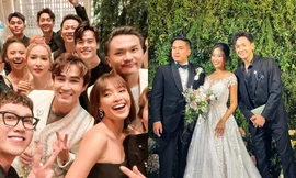 Jun Phạm tất bật "chạy sô" đám cưới, dàn khách mời của Liêu Hà Trinh toàn gương mặt thân quen
