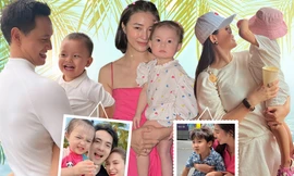 Sao Việt dành tuần đầu tiên của mùa Hè bên con: Lan Khuê đưa quý tử sang Canada