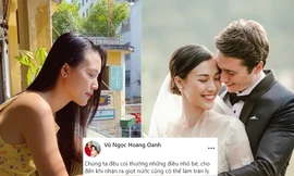 Bỗng dưng vướng nghi vấn hôn nhân trục trặc với chồng Tây, Á hậu Hoàng Oanh nói gì?