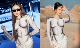 Miss Charm Thanh Thanh Huyền lại mặc đụng hàng Ngọc Trinh, ai được đánh giá cao hơn?