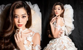Hoa hậu Khánh Vân đẹp như "nàng tiên hoa" trong show diễn tôn vinh thời trang Việt