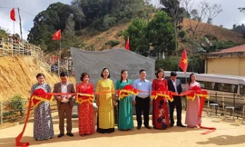 Bia lưu niệm Tây Tiến đã được chính thức khánh thành tại Sài Khao, Thanh Hoá. Ảnh: Thanh Thuỷ