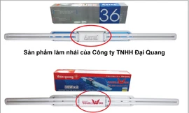 Tạm giữ hơn nghìn bộ đèn huỳnh quang nhái thương hiệu Điện Quang
