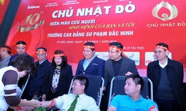 Tuổi trẻ Bắc Ninh hào hứng tham gia Chủ nhật Đỏ