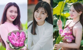 Ngắm nữ sinh xinh đẹp cuộc thi Imiss Thăng Long 2018