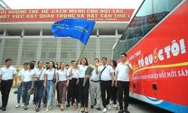 Hành trình "Tôi yêu Tổ quốc tôi" 2019 sẽ diễn ra từ 6/10 - 10/12. (Trong ảnh là hoạt động xuất quân hành trình năm 2018). Ảnh: Xuân Tùng