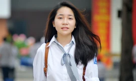 Nữ sinh trường Ams rạng rỡ ngày khai trường