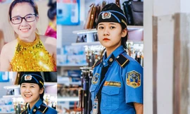 Nữ bảo vệ siêu thị ở Nghệ An gây sốt cộng đồng mạng