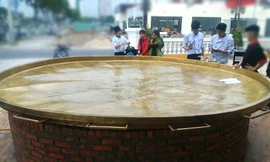 Chiếc bánh xèo có đường kính 3,68m