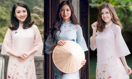 12 nữ sinh đẹp nhất Ngoại giao khoe sắc cố đô Hoa Lư