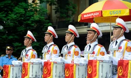 Oai phong khối Quân nhạc trong ngày Tết Độc lập