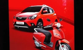 Mẫu xe cỡ nhỏ của Vinfast chuẩn bị ra mắt tại Hà Nội.