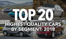 Những mẫu xe có chất lượng tốt nhất theo từng phân khúc năm 2018 