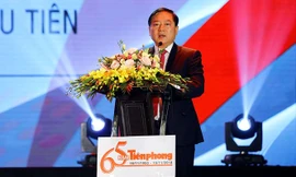 Tổng biên tập báo Tiền Phong Lê Xuân Sơn. Ảnh: Hồng Vĩnh