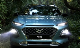 Hyundai Kona 2018 được đánh giá an toàn cao hơn nhờ cái thiện đèn pha.