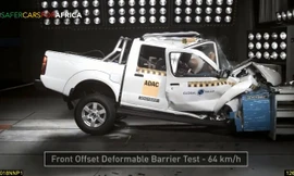 Nissan Navara gây thất vọng khi không đạt được "sao” nào trong bài thử va chạm