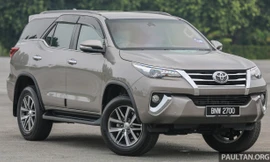 Toyota Fortuner tại thị trường Malaysia.