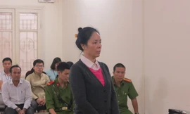 Bị cáo Phan Thúy Mai tại tòa.