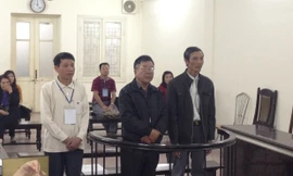 Các bị cáo tại toà phúc thẩm.