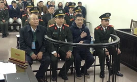 Các bị cáo tại tòa.