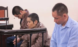 Các bị cáo tại tòa.