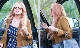 ‘Gái hư’ Lindsay Lohan hớn hở rời trại cai nghiện