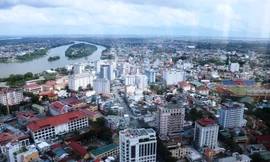 Đô thị Huế nhìn từ trên cao.