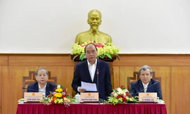 Thủ tướng Chính phủ làm việc với cán bộ chủ chốt tỉnh Thừa Thiên Huế.