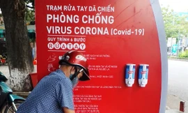 Trạm rửa tay dã chiến, miễn phí được kích hoạt vận hành tại Huế.