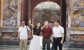 HLV Park Hang-seo không cưỡng nổi sức hấp dẫn của Di tích Cố đô Huế