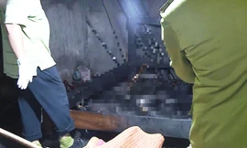 Hiện trường kinh hoàng vụ cháy làm 3 bố con thiệt mạng.