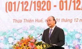 Đọc diễn văn kỷ niệm, Thủ tướng Chính phủ Nguyễn Xuân Phúc đã nêu bật những mốc son trong cuộc đời hoạt động cách mạng đầy oanh liệt, vinh quang của Chủ tịch nước, Đại tướng Lê Đức Anh.