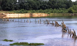 Người dân bỏ bê công việc đồng áng chính vụ gặt hái để cùng nhau góp tiền mua cọc tre, đá hộc, tham gia ngày công để rào chặn kín một đoạn sông Bồ nhằm ngăn cát tặc và phản đối doanh nghiệp khai thác cát