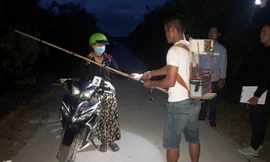 Dựng hiện trường vụ cướp táo tợn.