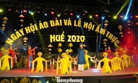 Ngày hội áo dài Huế 2020 là "đại tiệc" về trình diễn áo dài lớn nhất từ trước đến nay tại Huế.