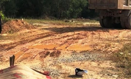 Hiện trường vụ tai nạn giao thông thương tâm