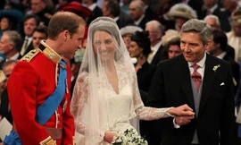 Tân công nương nước Anh diện váy cưới Alexander McQueen