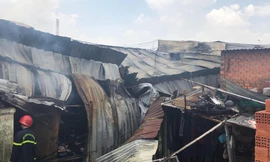 Hiện trường vụ cháy.