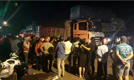 Hiện trường tai nạn.