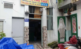 Khu nhà trọ xảy ra vụ việc.