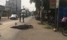 Hiện trường tai nạn.