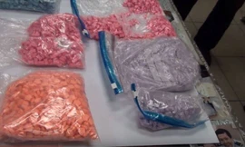 Lượng lớn ma tuý đá bị thu giữ.