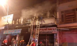 Hiện trường vụ cháy.