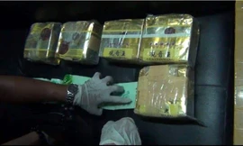 Lượng lớn ma tuý bị thu giữ.