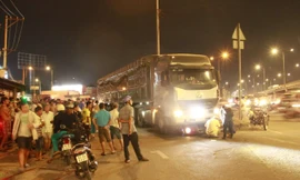 Hiện trường tai nạn.