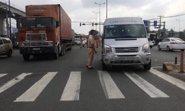 Hiện trường tai nạn.