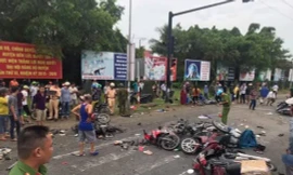 Hiện trường tai nạn.